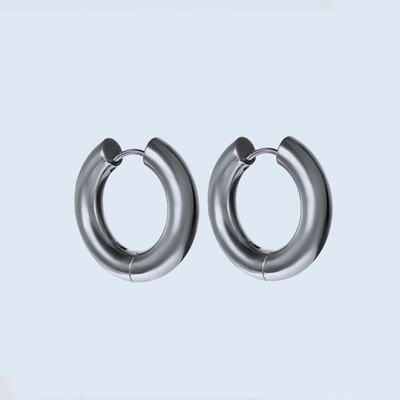 Серьги-бублики L Silver