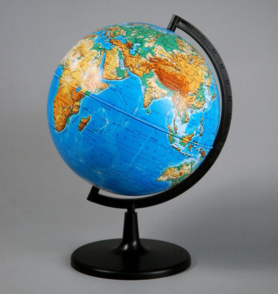 Глобус Земли физический d=320 мм (вариант 1)