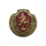 Значок металлический Воин-спортсмен РФ (красный со звездой, ГОСТ)