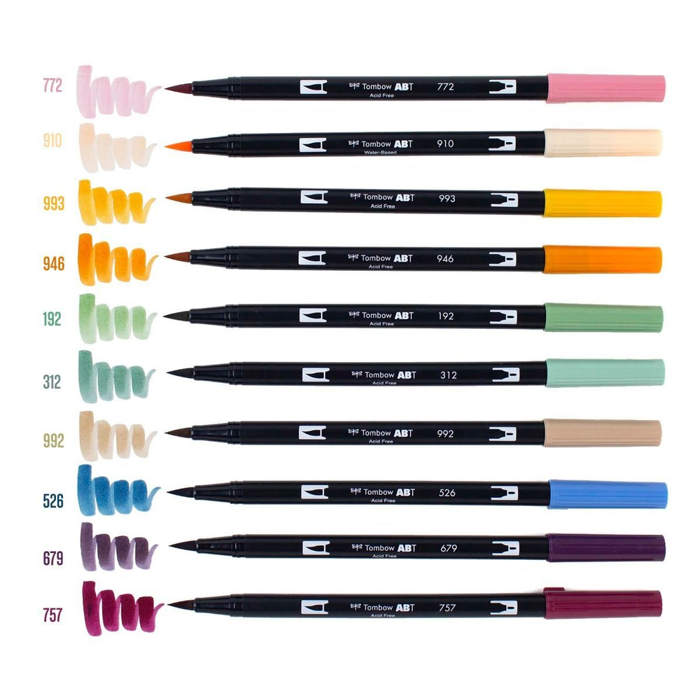 Набор Tombow AB-T Dual Brush 10 Cottage Palette