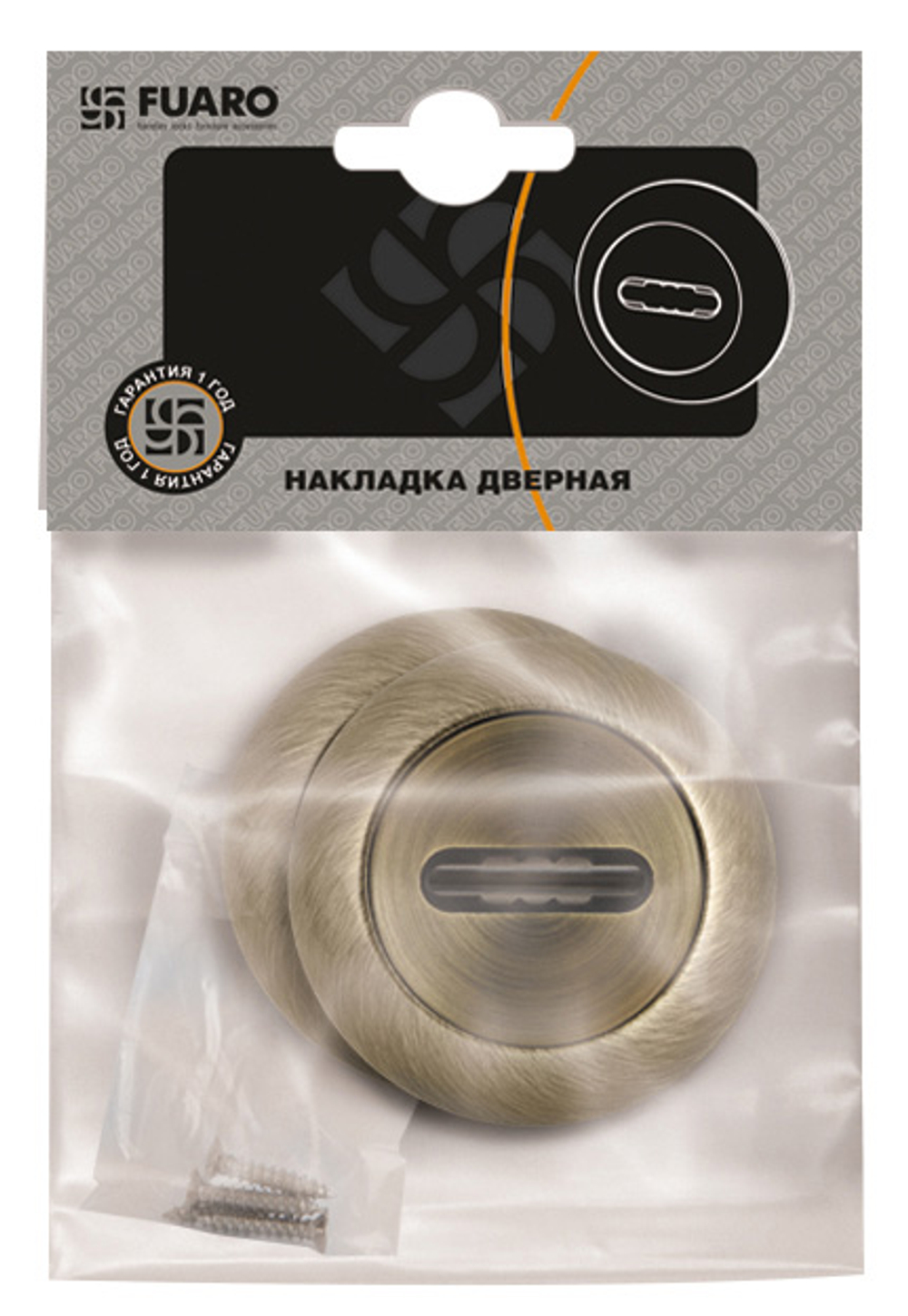 Накладка FUARO SC RM AB/GP-7 под сувальдный ключ, автом. шторка, бронза (1шт)