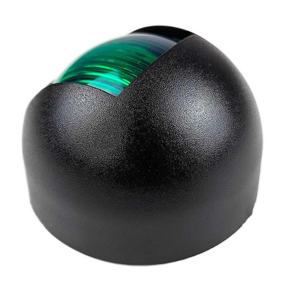 Огонь бортовой зеленый, 12В, 5 Вт, черный корпус (10269227)