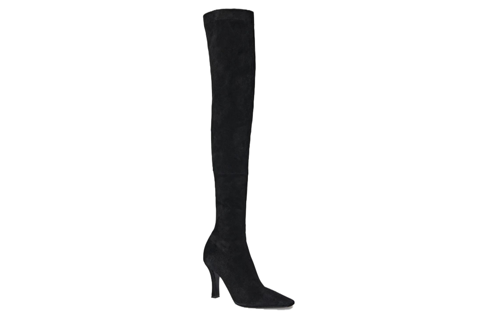 THE ROW Suede Over the knee Boots 8.4cm Women"s Black