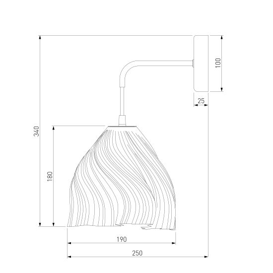 40075/1 / настенный светильник / белый