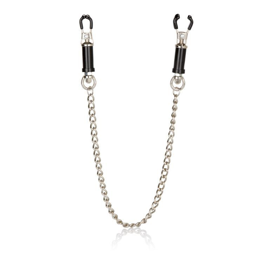 Зажимы на соски Nipple Play Superior Nipple Clamps (Цвет: серебристый с черным)