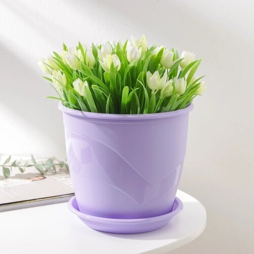 ФИАЛОЧНИЦА ВЕНЕЦИЯ 0,75Л С ПОДДОНОМ АССОРТ