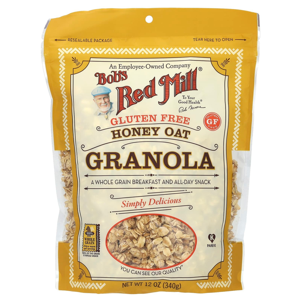 Bob's Red Mill, мюсли с медом и овсянкой, без глютена, 340 г (12 унций)