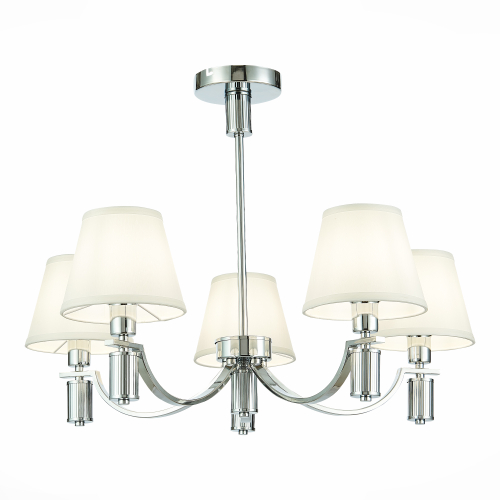 SLE111303-05 Светильник подвесной Хром/Белый E14 5*40W MONZA