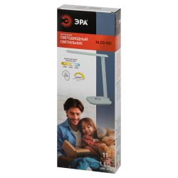 Настольный светильник ЭРА NLED-502-11W-W светодиодный с RGB ночником белый