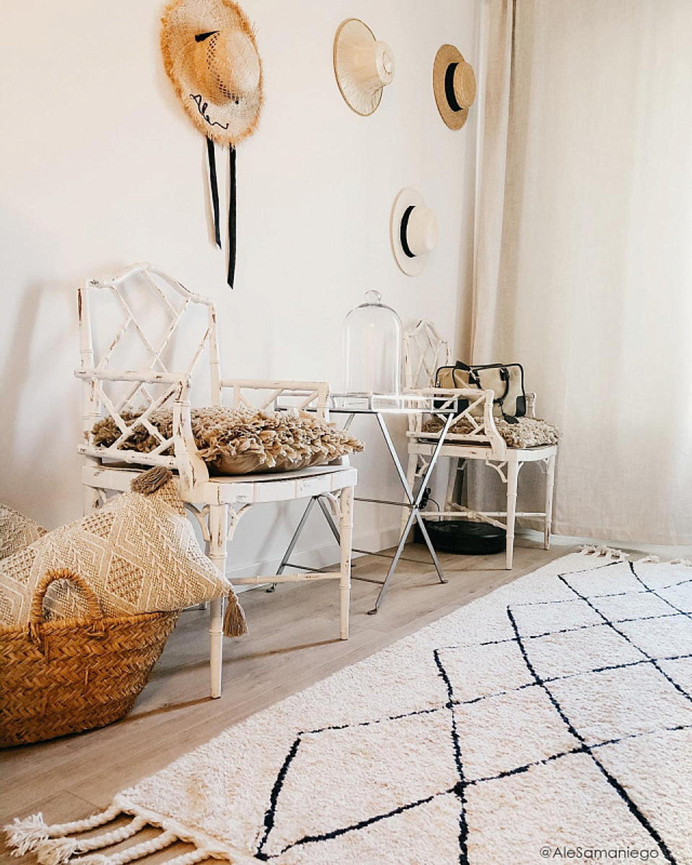 Ковер Lorena Canals Берберский ромбы 80х230 см