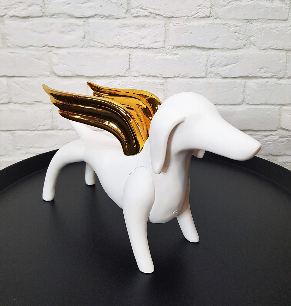 Статуэтка Angel dog white