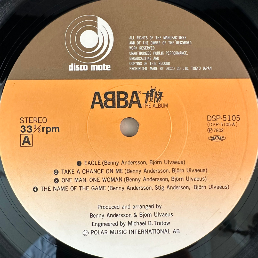 ABBA ‎– The Album (Япония 1978г.)