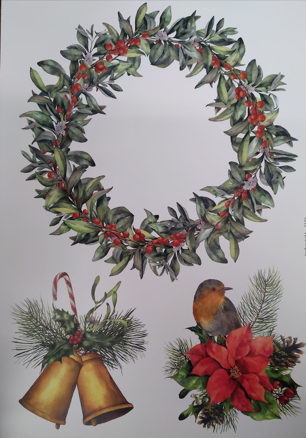 Пленочный трансфер №173 (контурный) для светлых пов