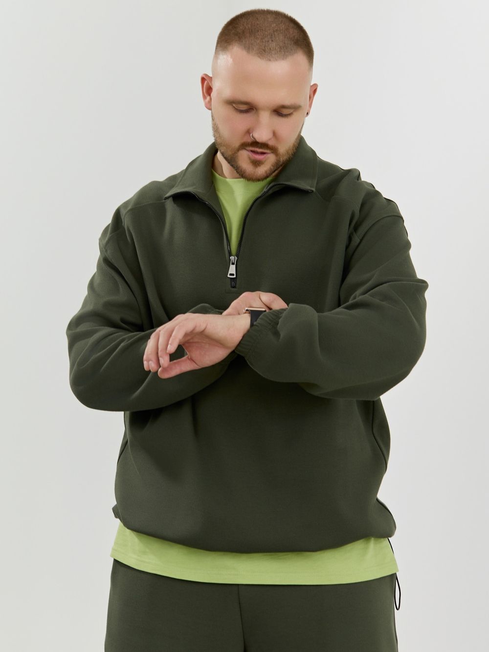 Толстовка мужская Интер-1 Виотекс ХАКИ