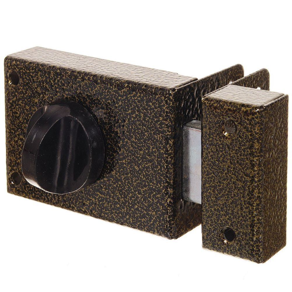 Замок накладной дверной, Омега, 3Н1, 00-00000619, бронза