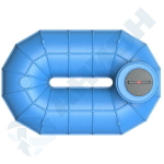 Резервуар О-образный 2000 л для наземного хранения жидкостей, с дыхательным клапаном Анион 2000 л. горизонтальный (2675x1760x1140см;синий) - арт.559481