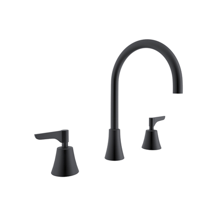 Смеситель для раковины на 3 отверстия ADAGIO 914901MLNM чёрный