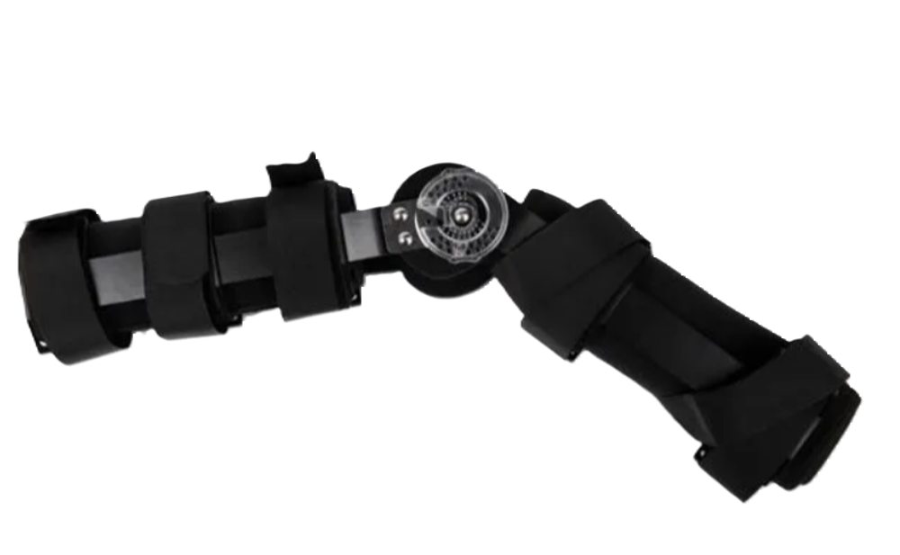 Ортез коленный шарнирный с выдвижными шинами