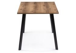 Обеденная группа Эделин латте / дуб делано темный / черный матовый