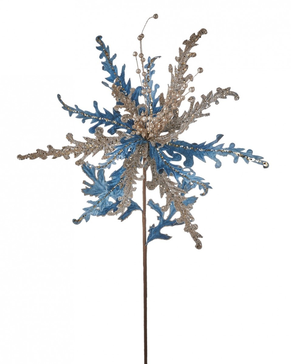 Рождественский цветок 89х46х11 Noelle голубой