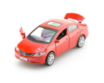 Модель ин. мет. "Honda Civic" 12см, открыв. двери, красный, коробка CIVIC-RD (Технопарк)