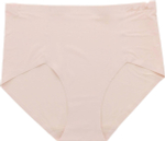 Гладкие бесшовные высокие трусики (Размер: M) (Цвет: кремовый)