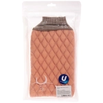 Мочалка - варежка мягкая «Premium - Toskatta», цвет капучино, 24*15см (ZIP пакет)