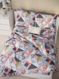 Простынь на резинке перкаль Сказка "Пэчворк" 160x200 см