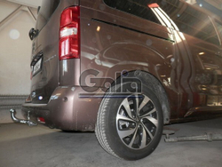 Фаркоп оцинкованный Galia C072C для Citroen Spacetourer 2016-, Peugeot Traveller 2016-, Citroen Jumpy 2016-, Peugeot Expert 2016-, Toyota Proace 2016-(паспорт и сертификат в комплекте)(без электрики)