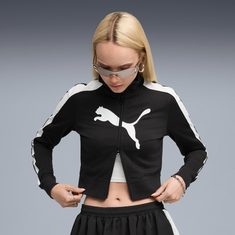 Толстовка женская PUMA FUTURE.PUMA.ARCHIVE T7 Slim Cropped Track Jacket