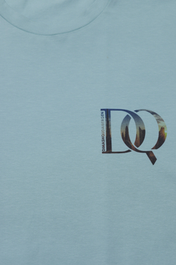 "DQ"印花T恤