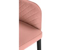 Стул на металлокаркасе Vener coral / black