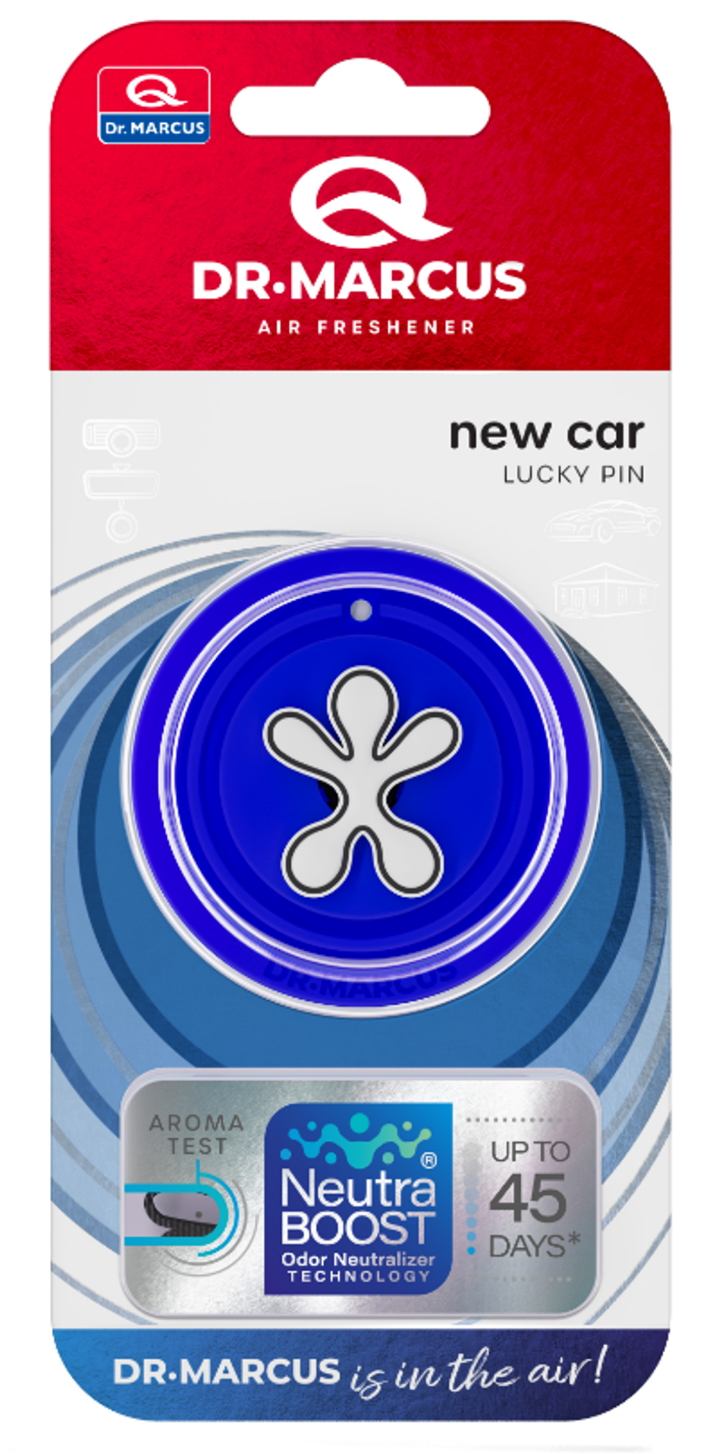 Ароматизатор-игрушка Dr Marcus Lucky Pin - New Car\Новая Машина