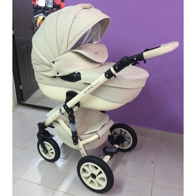 Детская коляска Riko Brano 100% eco 2 в 1 (Бежевый)