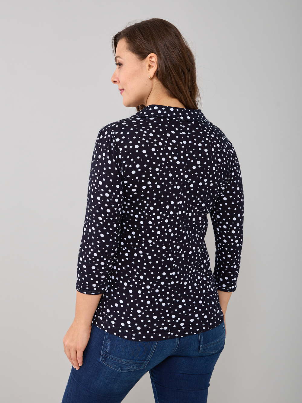 Блузка БЛ-015/синийгорох