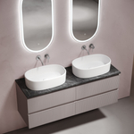 Sancos Столешница для ванной комнаты из керамогранита SANCOS Black Sky 1400х460 без отверстия под смеситель, арт.TT140A1