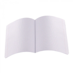 Тетрадь 12л., клетка, обложка цветной пластик, Alingar, скрепка, блок офсет, 100% белизна, скругленные углы, "Фиолетовый пастель"