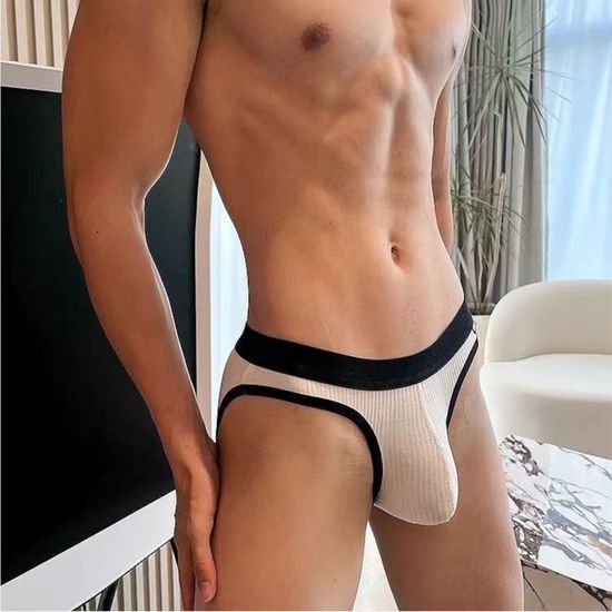 Мужские трусы брифы белые Romeo Rossi RR2081-1