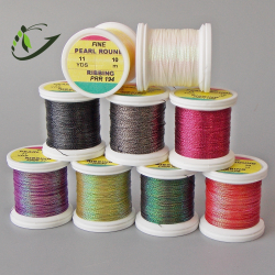 HENDS Люрекс Pearl Round Ribbing Tinsel 11 Yds