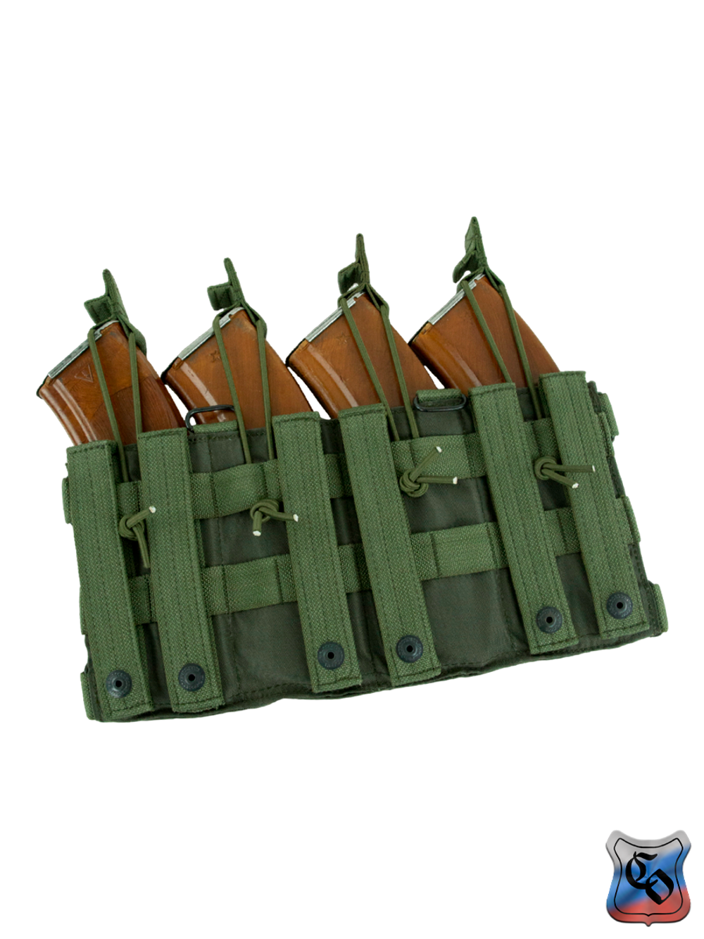Подсумок SSO АКМ 4 MOLLE без клапана. Олива