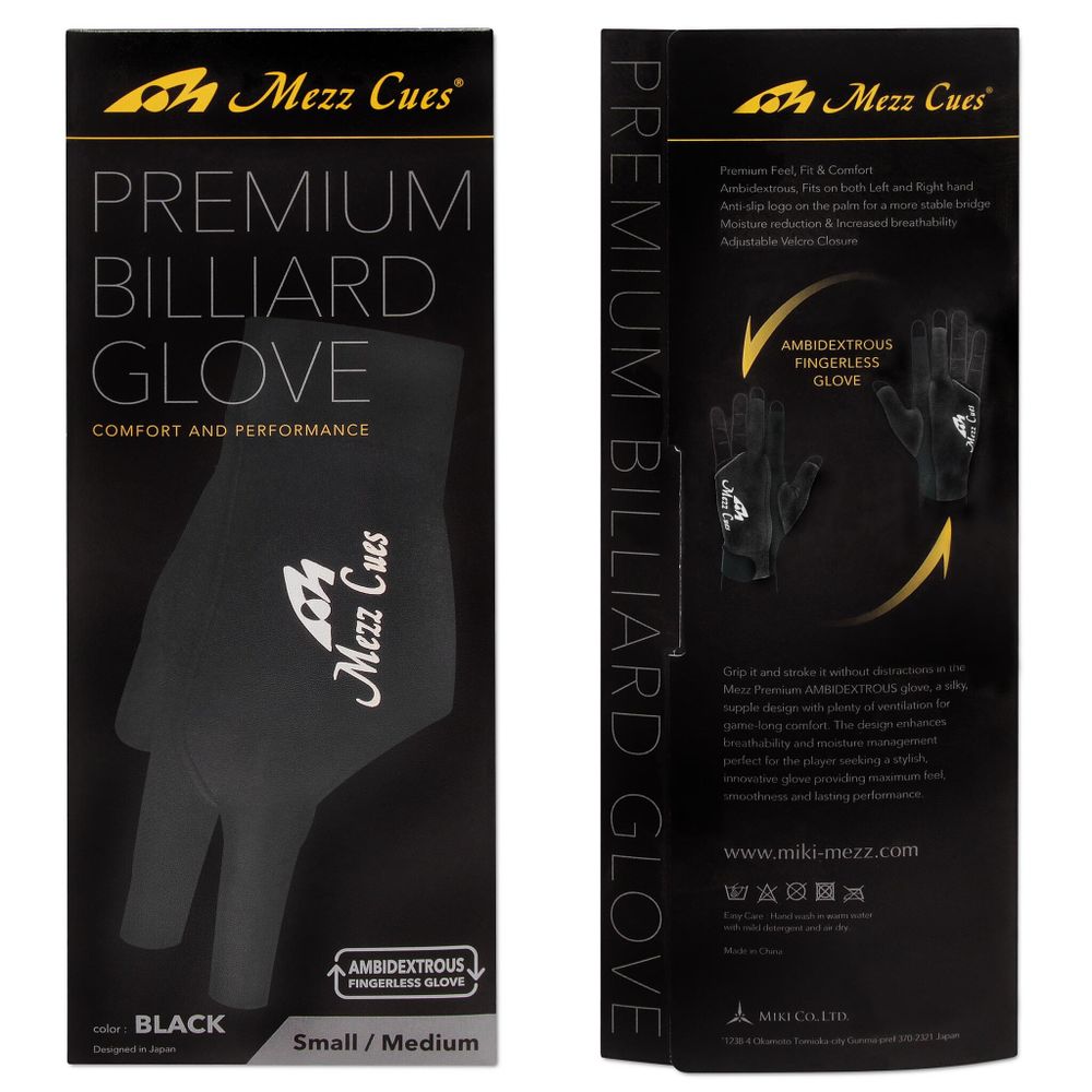 Перчатка MEZZ Premium MGR-K черная левая/правая L/XL