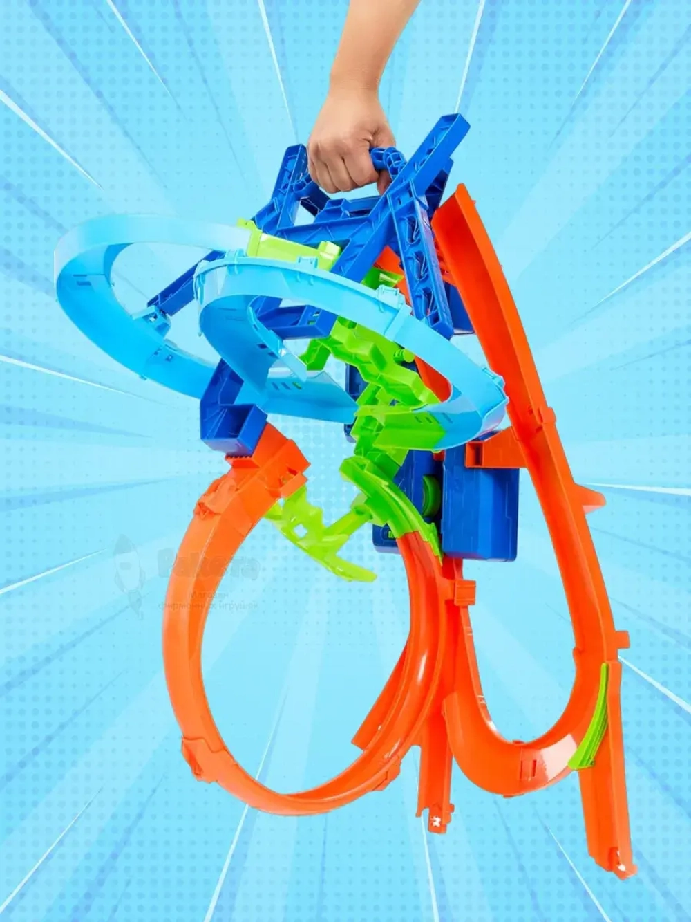 Автотрек Хот Вилс Невероятные воздушные столкновения JFD12