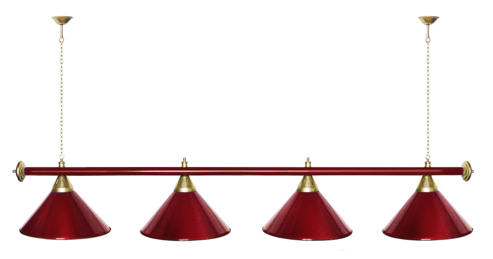 Лампа STARTBILLIARDS 4 пл. (плафоны золотые,штанга золотая,фурнитура золото) фото №75