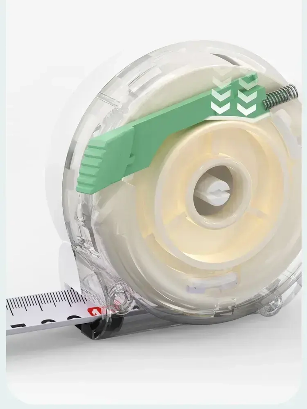 Рулетка "Home Series White" Deli H8103A 3м х 19мм (Эксклюзивный дизайн, клипса, ремешок, подарочная упаковка)