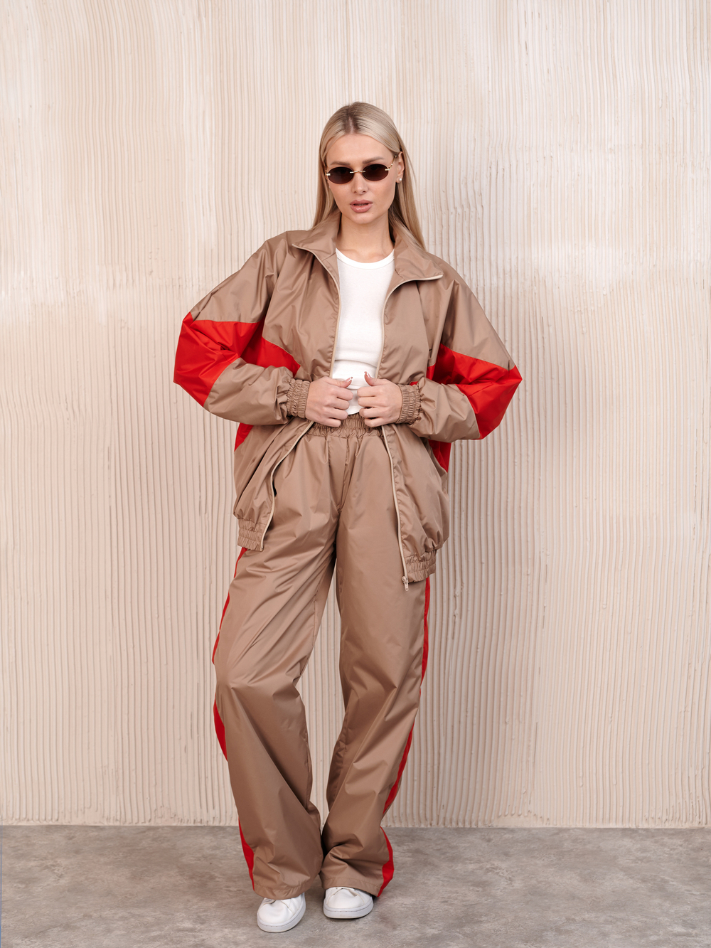 Костюм женский "Девяностые" бежевый