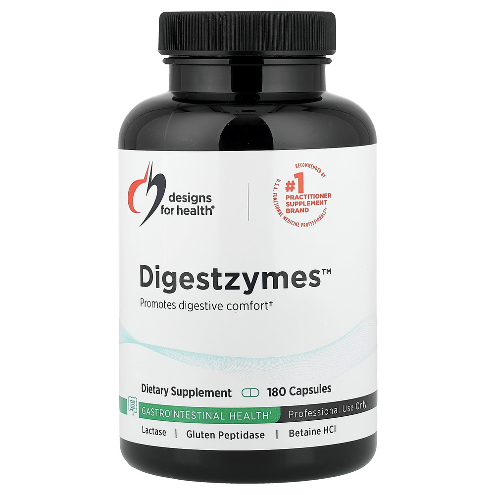 Designs For Health, Digestzymes™, 180 капсул