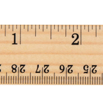 Набор деревянных линеек для измерения 30 см, 2 шт, MC-Basir, длинная измерительная (чертежная) линейка с делениями длиной 300 мм