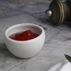 Соусник 35 мл d 5,3 см h3,5/3 см круглый белый фарфор P.L. Proff Cuisine [20]