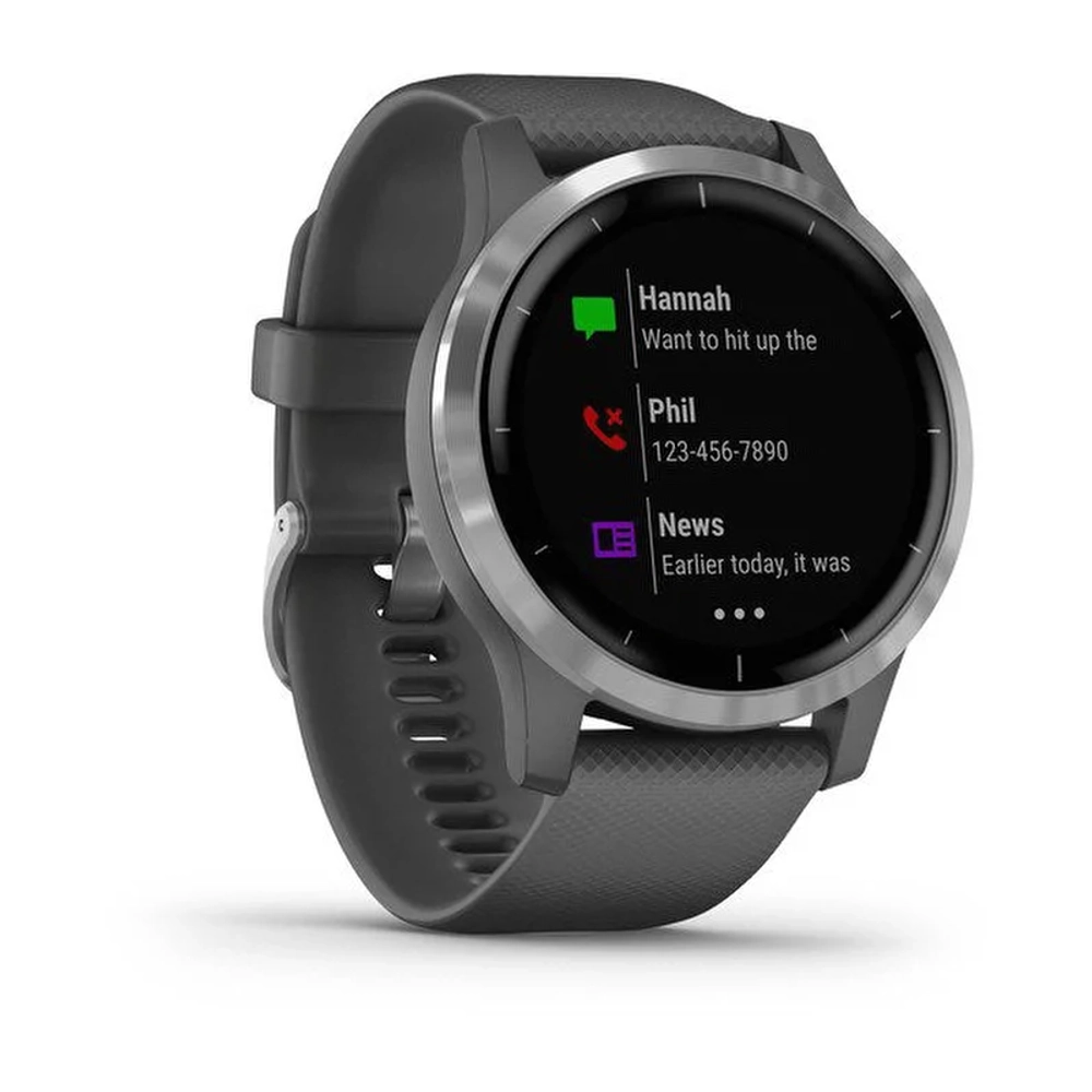 Часы для фитнеса Garmin vivoactive 4, серые, 010-02174-03
