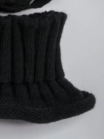 Зимняя шапка для девочки и снуд